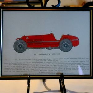 Vintage car print